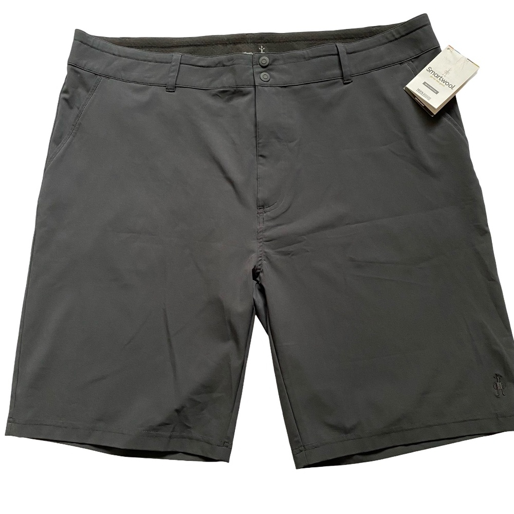 Mens Black Smartwood Merino Sport 10 Shorts.active casual. Sz XXL